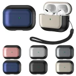 Electroplated Leather Texture Wireless Earphones Protective Case, For AirPods Pro 2, For AirPods 3, For AirPods Pro - Image 2