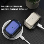 Electroplated Leather Texture Wireless Earphones Protective Case, For AirPods Pro 2, For AirPods 3, For AirPods Pro - Image 3