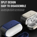 Electroplated Leather Texture Wireless Earphones Protective Case, For AirPods Pro 2, For AirPods 3, For AirPods Pro - Image 5