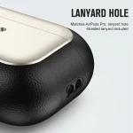 Electroplated Leather Texture Wireless Earphones Protective Case, For AirPods Pro 2, For AirPods 3, For AirPods Pro - Image 6