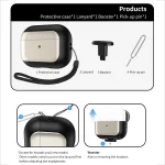 Electroplated Leather Texture Wireless Earphones Protective Case, For AirPods Pro 2, For AirPods 3, For AirPods Pro - Image 8