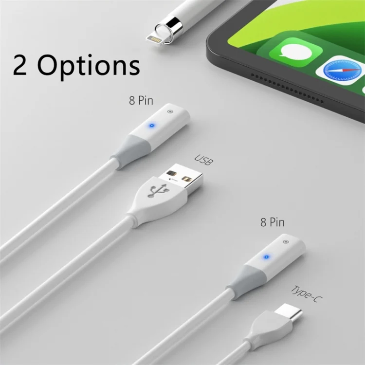 EDA0061822_B4.webp For Apple Pencil 1 USB to 8 Pin Stylus Charging Cable with Indicator Light, 0.5m, 1m - Image 5