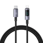 USAMS US-SJ672 Type-C To 8 Pin 30W Fast Charge Digital Display Data Cable, Length: 1.2m, US-SJ672
