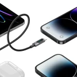 USAMS US-SJ672 Type-C To 8 Pin 30W Fast Charge Digital Display Data Cable, Length: 1.2m, US-SJ672 - Image 3