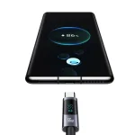 USAMS US-SJ673 USB To Type-C 6A Fast Charge Digital Display Data Cable, Length: 1.2m, US-SJ673 - Image 2