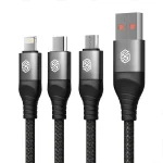 Nillkin Swift Pro 1m 3 in 1 USB to 8 Pin + Type-C + Micro USB Fast Charging Cable - Image 11