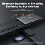 Nillkin Swift Pro 1m 3 in 1 USB to 8 Pin + Type-C + Micro USB Fast Charging Cable - Image 3