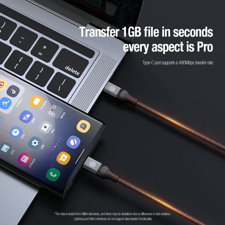 EDA0062116_B3.webp Nillkin Swift Pro 1m 3 in 1 USB to 8 Pin + Type-C + Micro USB Fast Charging Cable - Image 4