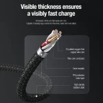 Nillkin Swift Pro 1m 3 in 1 USB to 8 Pin + Type-C + Micro USB Fast Charging Cable - Image 5