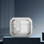 Thunder Clear Wireless Earphones Protective Case with Magnetic Switch, For AirPods 3