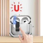 Thunder Clear Wireless Earphones Protective Case with Magnetic Switch, For AirPods Pro 2 - Image 5