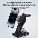 H60 5 in 1 Folding Multi-function Magnetic Wireless Charger, H60 - Image 7