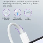 TOTU CB-1-PD 27W USB-C/Type-C to 8 Pin Data Cable, Length: 1m, CB-1-PD - Image 4
