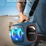 HOPESTAR Party Box 120W Karaoke Bluetooth Speaker with 2 Microphones - Image 4