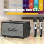 Oneder D7 Bluetooth Speaker Outdoor Karaoke Wireless Speakers With Two Mic - Image 2