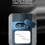 T&G TG-671 Portable Wireless 3D Stereo Subwoofer Speaker with FM/USB/LED, TG-671 - Image 3