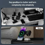 A80 3 in 1 15W Folding Wireless Charger - Image 3