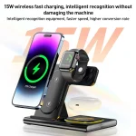 A80 3 in 1 15W Folding Wireless Charger - Image 4