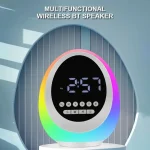 P13 Multifunctional RGB Wireless Bluetooth Speaker with Colorful Lights & Alarm & Clock, P13 - Image 3