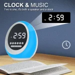 P13 Multifunctional RGB Wireless Bluetooth Speaker with Colorful Lights & Alarm & Clock, P13 - Image 5