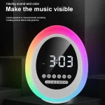 P13 Multifunctional RGB Wireless Bluetooth Speaker with Colorful Lights & Alarm & Clock, P13 - Image 6
