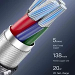 TOTU CB-5-CC 60W USB-C/Type-C to USB-C/Type-C Data Cable, Length: 1m, CB-5-CC - Image 4