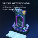 GQ-18 RGB Colorful Mech Mechanical Waterproof Wireless Bluetooth Desktop Subwoofer, with Dual Mic, Without Mic - Image 4