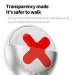 D MOOSTER D38 TWS Active Noise Reduction In-Ear Bluetooth Earphones Support APP Control, D38 - Image 5