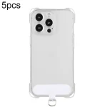 5pcs PVC Universal Phone Lanyard Strap Patch Gasket