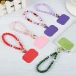 Mobile Phone Anti-lost Bead Chain Short Lanyard with Pad - Image 3
