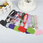 Mobile Phone Anti-lost Bead Chain Short Lanyard with Pad - Image 4
