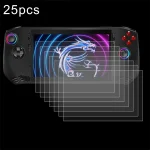 25pcs 9H 0.3mm Explosion-proof Tempered Glass Film, For MSI Claw 7 inch Game Console