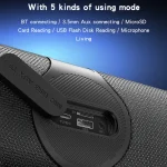 Yesido YSW21 Outdoor Portable Wireless Bluetooth Speaker with Microphone, YSW21 - Image 3