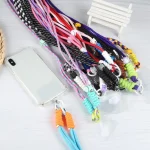 Double Buckle Twist Rope Slim Long Lanyard - Image 2