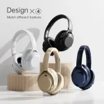 A06 Wireless ANC Noise Canceling Headset Over Ear Bluetooth Headphone - Image 2