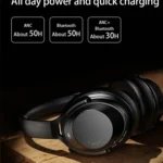 A06 Wireless ANC Noise Canceling Headset Over Ear Bluetooth Headphone - Image 12