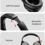 A06 Wireless ANC Noise Canceling Headset Over Ear Bluetooth Headphone - Image 14