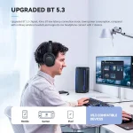 Eking ANC Noise Canceling Wireless Gaming Low Latency Headband Wireless Bluetooth Headphones, With 2.4G, Without 2.4G - Image 5