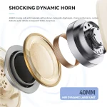 Eking ANC Noise Canceling Wireless Gaming Low Latency Headband Wireless Bluetooth Headphones, With 2.4G, Without 2.4G - Image 9