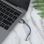 USB Male to 3.5mm Female Weave Texture Audio Adapter - Image 5