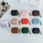 Cross Texture PU Leather Bluetooth Earphone Protective Case, For AirPods Pro 2, For AirPods 3 - Image 3