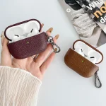 Cross Texture PU Leather Bluetooth Earphone Protective Case, For AirPods Pro 2, For AirPods 3 - Image 4