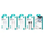 USAMS US-SJ698 USB to USB-C / Type-C 3A Striped Fast Charge Data Cable, 2m - Image 2