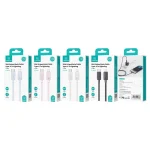 USAMS US-SJ697 USB-C / Type-C to 8 Pin 30W Striped Fast Charge Data Cable, 1m, 2m, 3m - Image 2