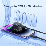 USAMS US-SJ697 USB-C / Type-C to 8 Pin 30W Striped Fast Charge Data Cable, 1m, 2m, 3m - Image 4