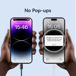 USAMS US-SJ697 USB-C / Type-C to 8 Pin 30W Striped Fast Charge Data Cable, 1m, 2m, 3m - Image 6