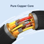 USAMS US-SJ697 USB-C / Type-C to 8 Pin 30W Striped Fast Charge Data Cable, 1m, 2m, 3m - Image 9