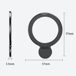 R-JUST SJ35 Ultra-thin Alloy Magnetic Adhesive Phone Holder - Image 2