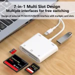7 in 1 USB 3.0 + 8 Pin Interface Multi-function OTG Card Reader, 7 in 1 USB 3.0 + 8 Pin - Image 4
