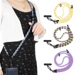 8mm Adjustable Phone Anti-lost Neck Chain Nylon Crossbody Lanyard, Adjustable Length: about 75-135cm - Image 2